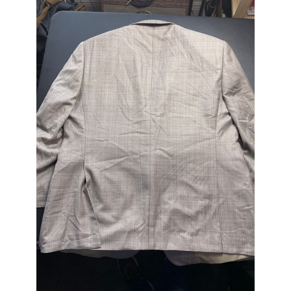 Reda 1865 Wool Blazer Mens 48R Taupe and Blue Made in Italy - Picture 9 of 12